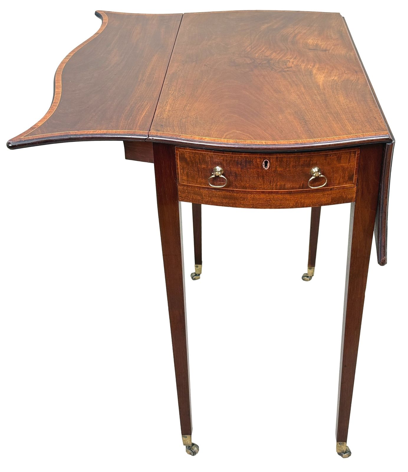 Georgian 18th Century Hepplewhite Baby Pembroke Table (England, Circa 1780) photo vintage