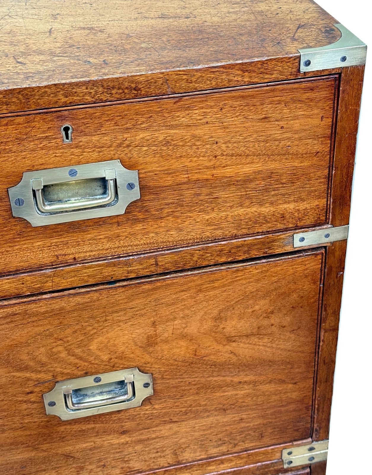 Camphor Wood 19th Century Military Campaign Chest Of Drawers (England, Circa 1860) photo 5000.0