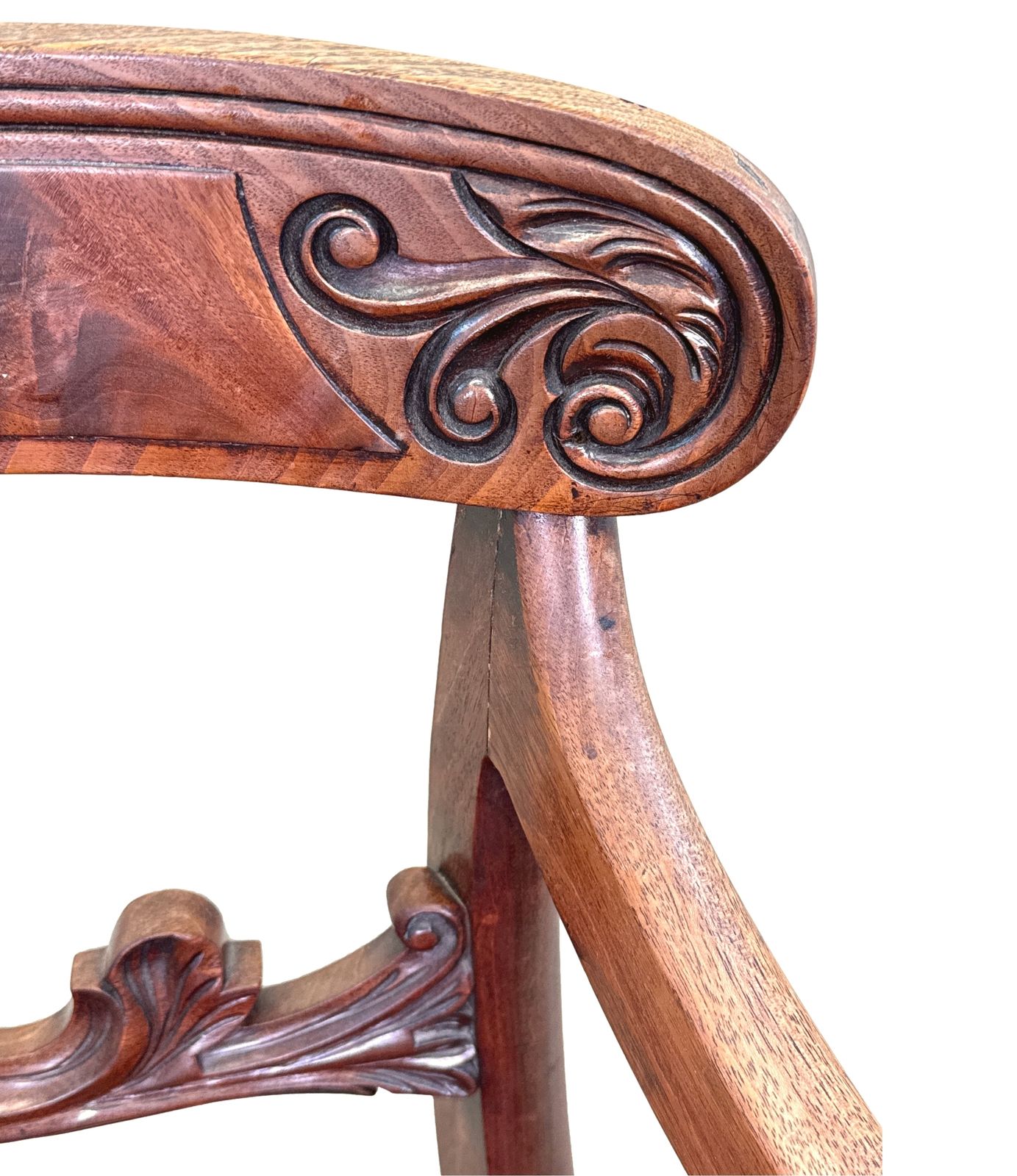 Pair Of Large Regency Mahogany Carver Armchairs (England, Circa 1820) photo buy