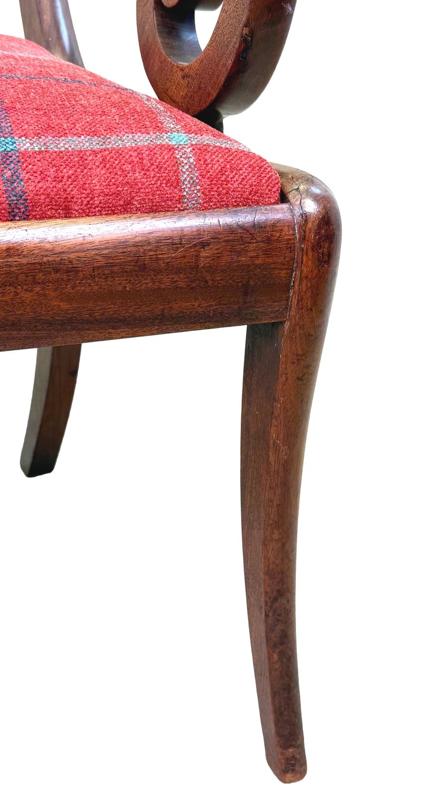 photo for sale Pair Of Large Regency Mahogany Carver Armchairs (England, Circa 1820)