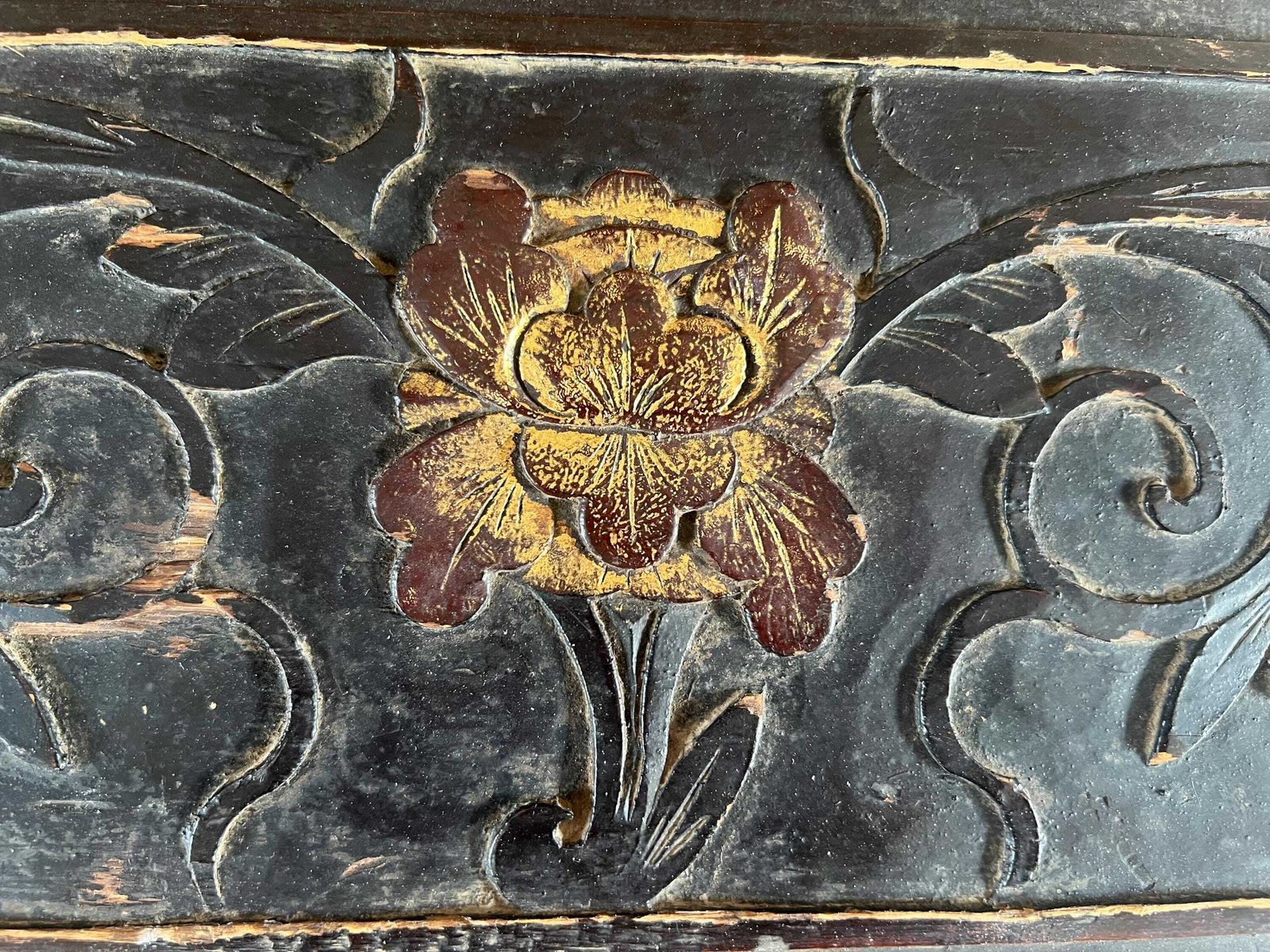 Antique Chinese Wood Carving   Xi’an Bird And Flower Market Fragment   Hand Carved Peony Panel   Architectural Salvage Rustic Decor photo Home Decor