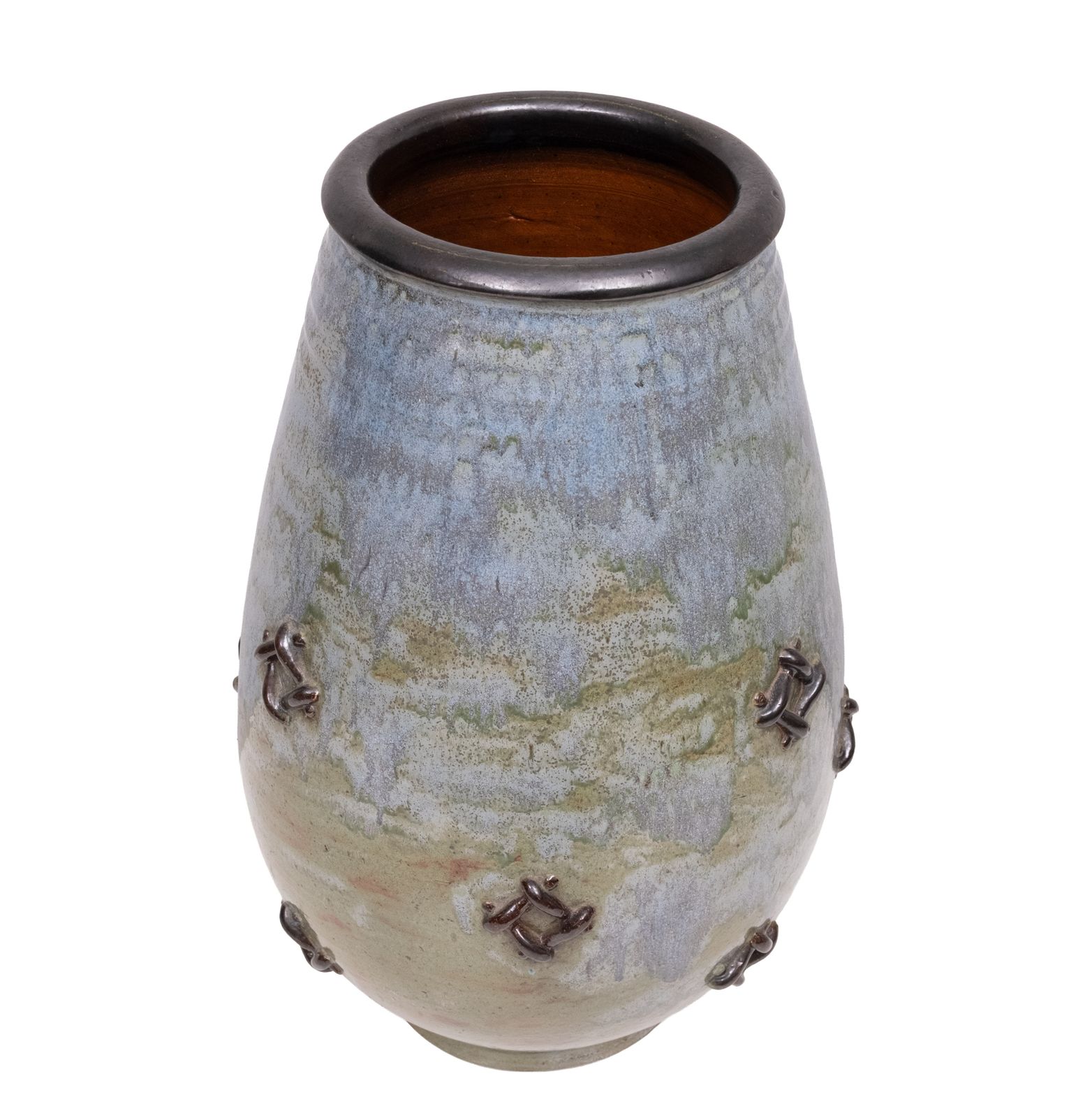 Stunning Large Art Vase Roger Guèrin 1930s Belgium photo vinterior
