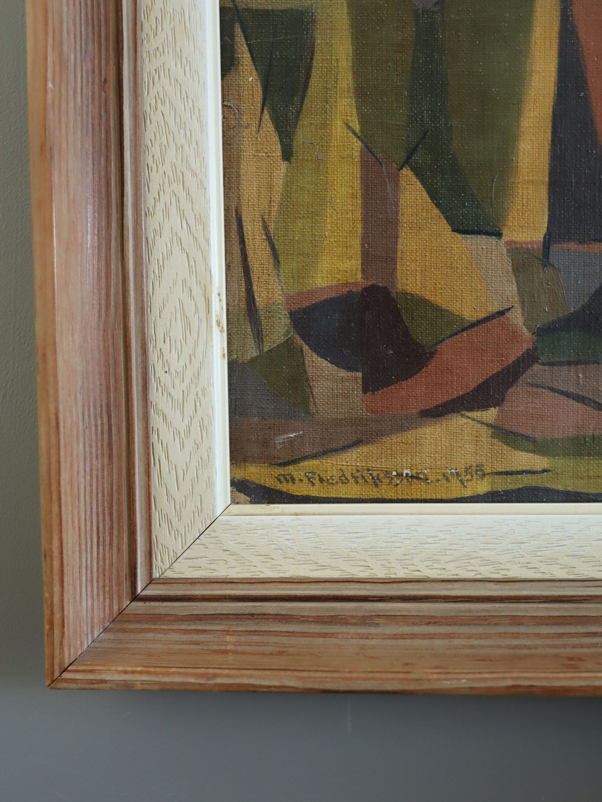Art Woodland Rhythm Oil Paint, 1950s photo