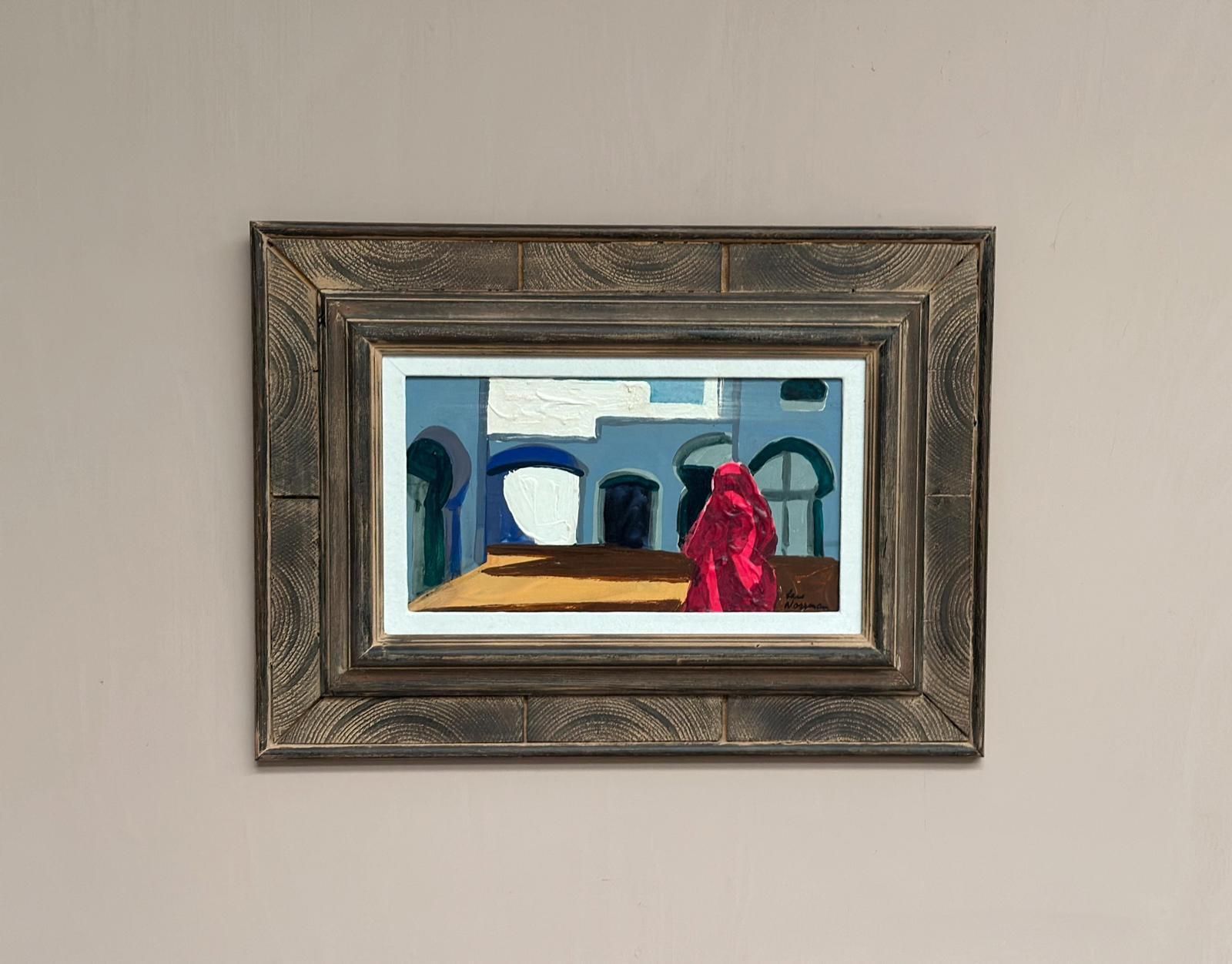 Original Mid Century Swedish Oil On Panel – “Southern Motif” By Lars Norrman  – Vintage & Framed – 44 × 32 Cm (17.3" × 12.6") photo furniture