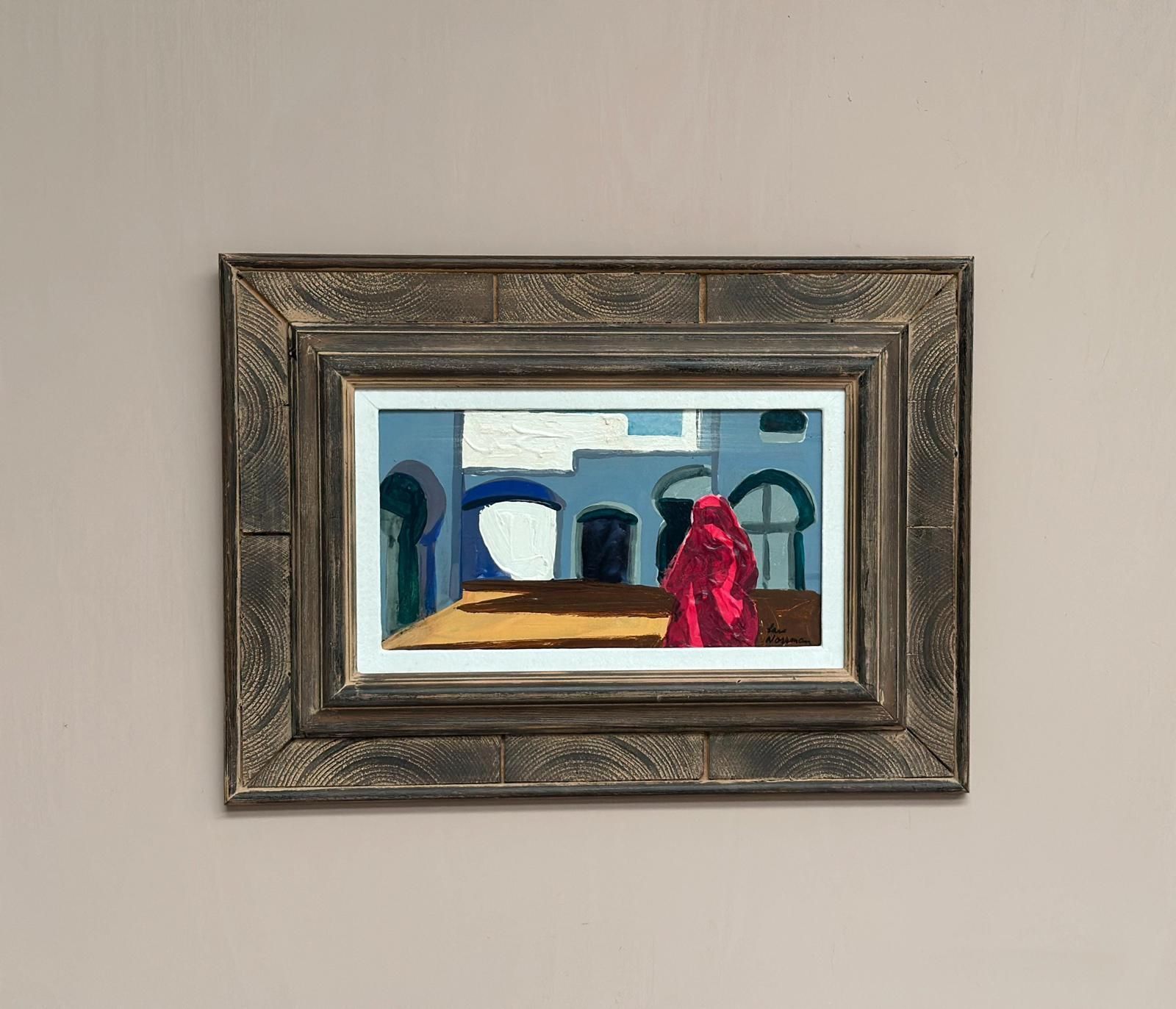 photo vinterior Original Mid Century Swedish Oil On Panel – “Southern Motif” By Lars Norrman  – Vintage & Framed – 44 × 32 Cm (17.3" × 12.6")