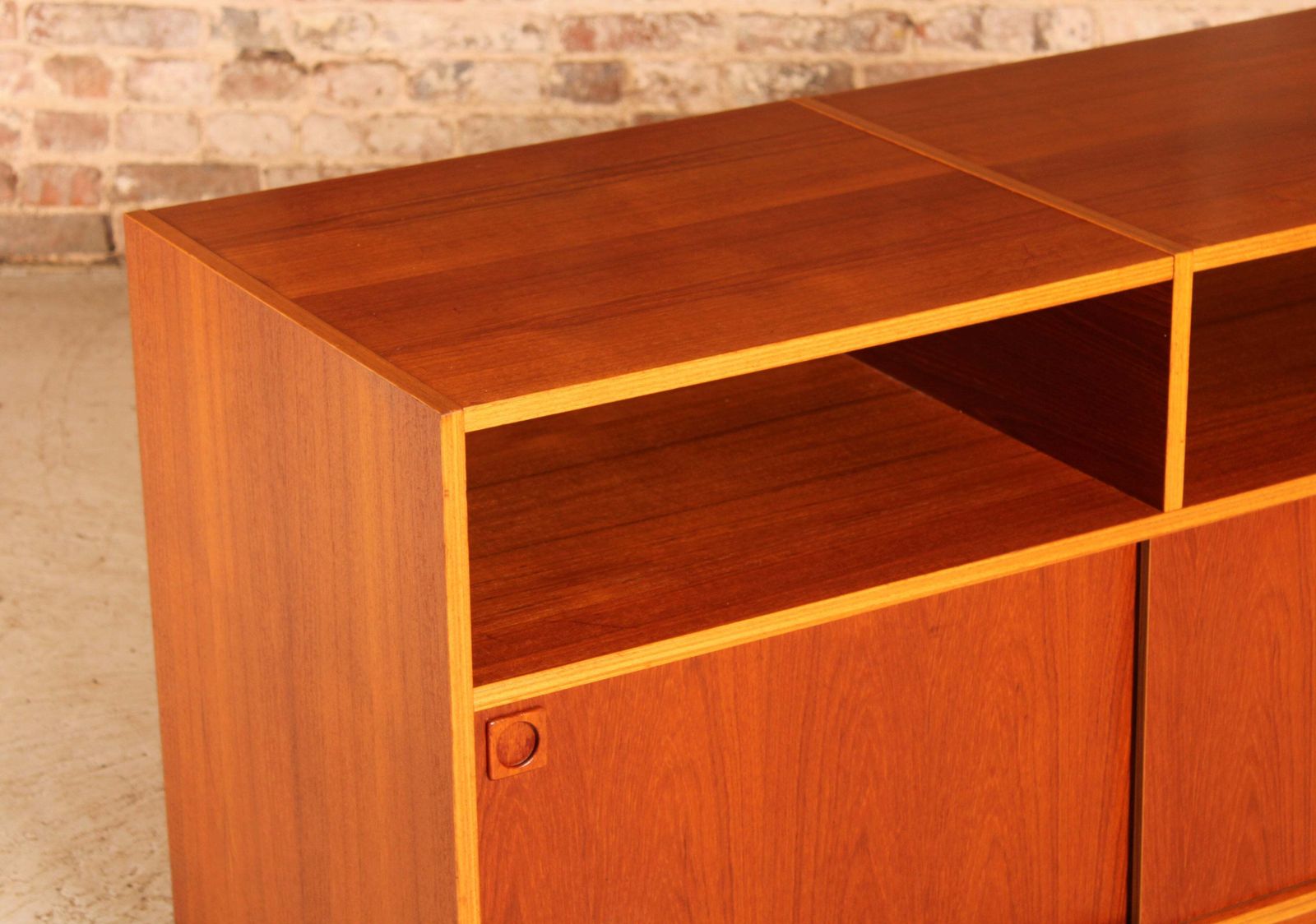 Mid Century Danish Media Stand / Vinyl Record Player Cabinet, Circa 1970s photo Furniture