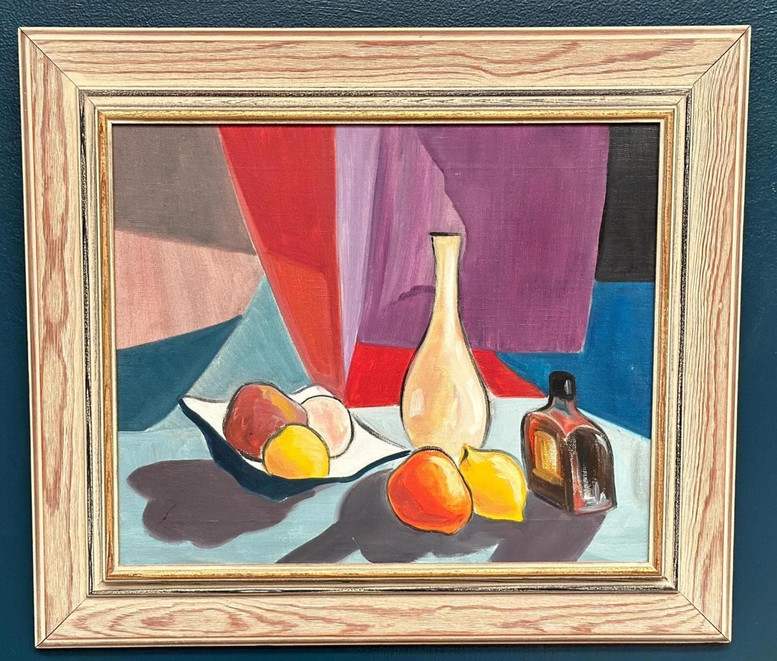 Original Swedish Oil On Canvas – “Stilleben” By L. Norberg – Vintage & Framed – 61 × 53 Cm (24" × 20.9") photo furniture
