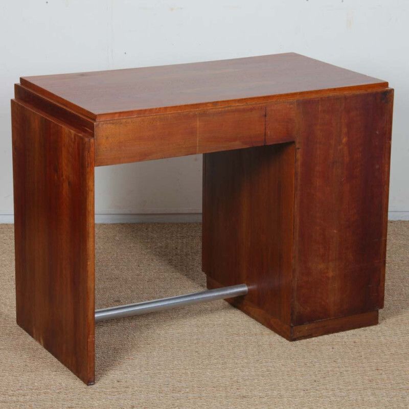 Modernist Wooden Desk, Dating From The 1940s photo vinterior