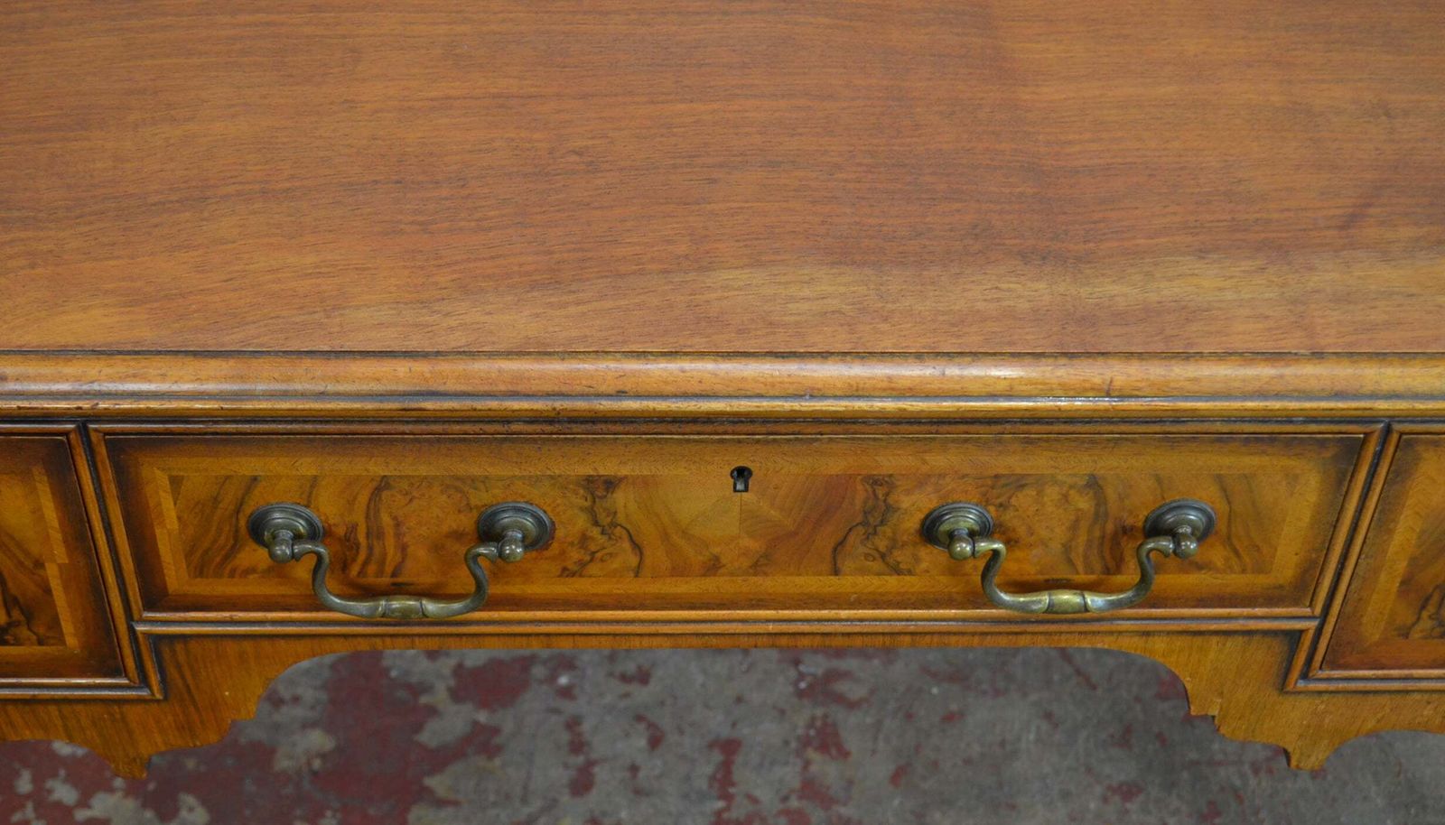 Waring & Gillow   A Queen Anne Revival Walnut Writing Table Desk photo buy