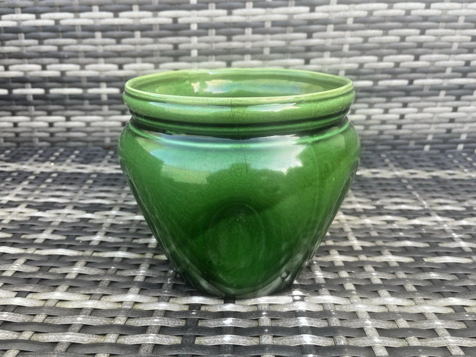photo for sale English Antique Arts & Crafts James Wardle Pottery Jardiniere Planter Plant Pot