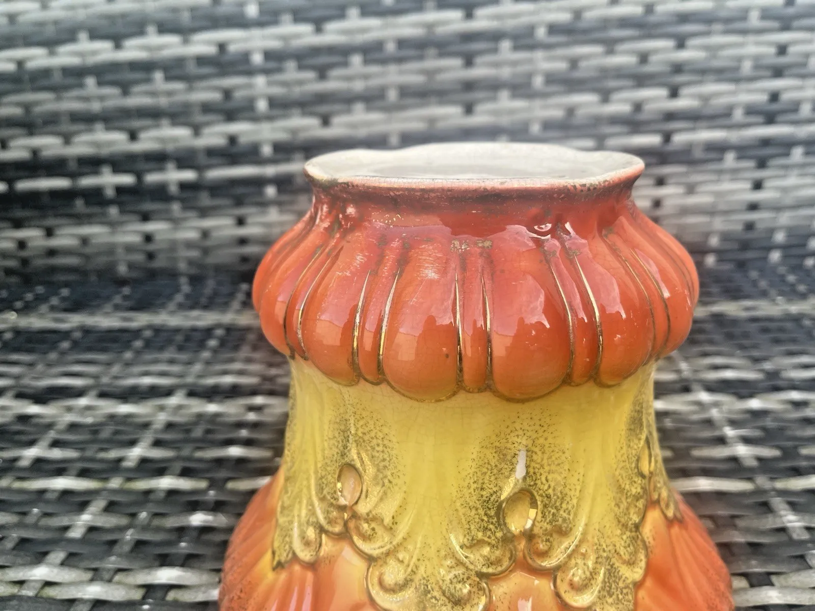 photo buy Antique Victorian English Rococo Revival Scalloped Planter Plant Pot Jardiniere
