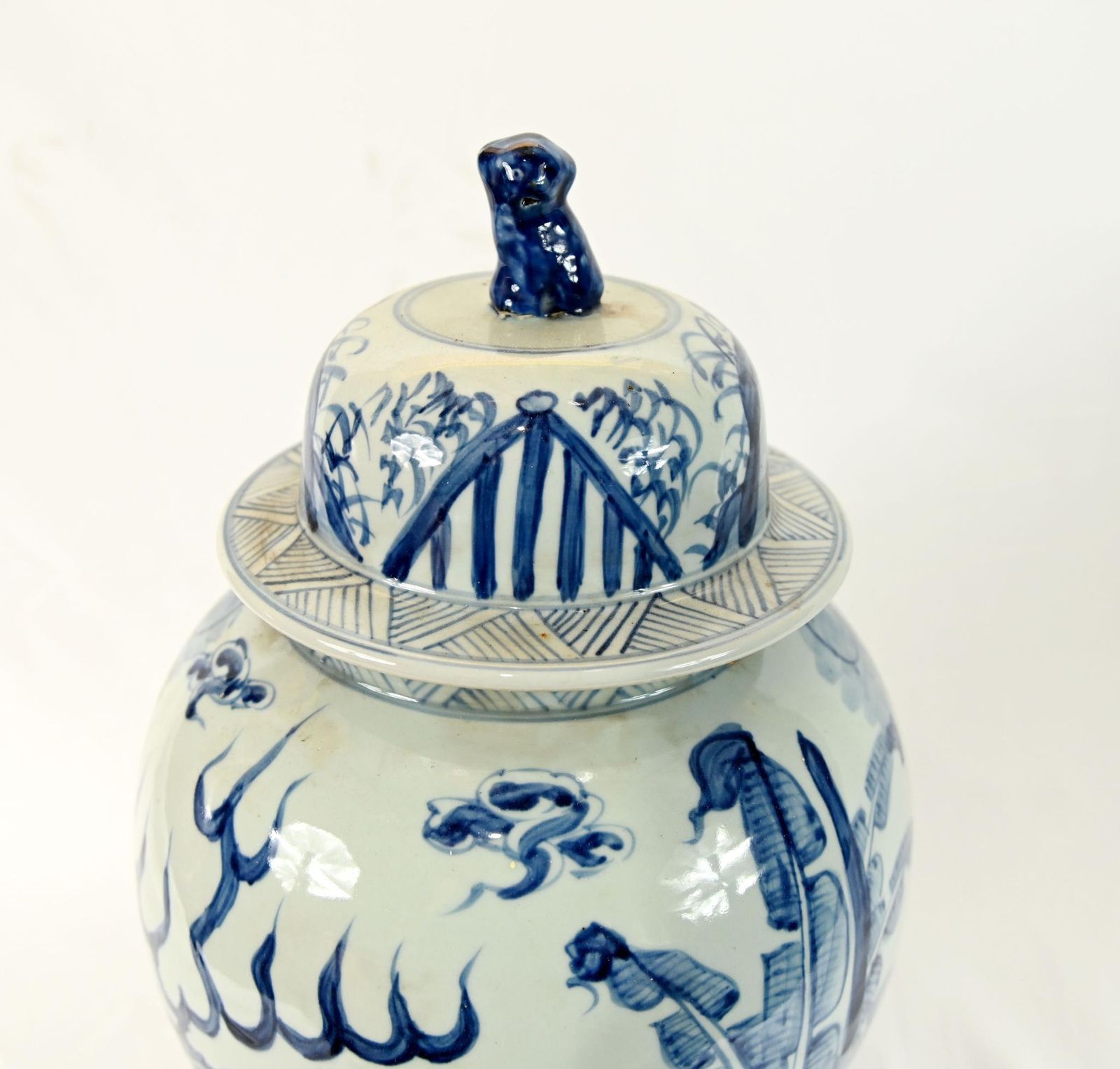 Chinese Ginger Jars Blue And White Porcelain Urns Nanking Vases photo 795.0
