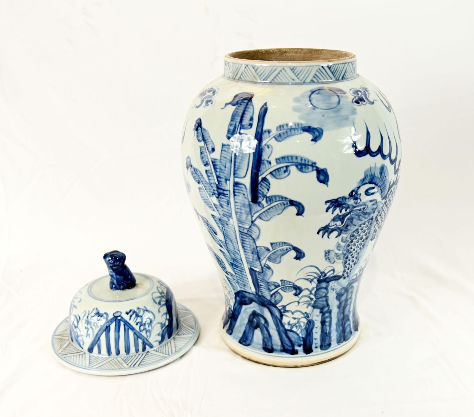 Chinese Ginger Jars Blue And White Porcelain Urns Nanking Vases photo buy