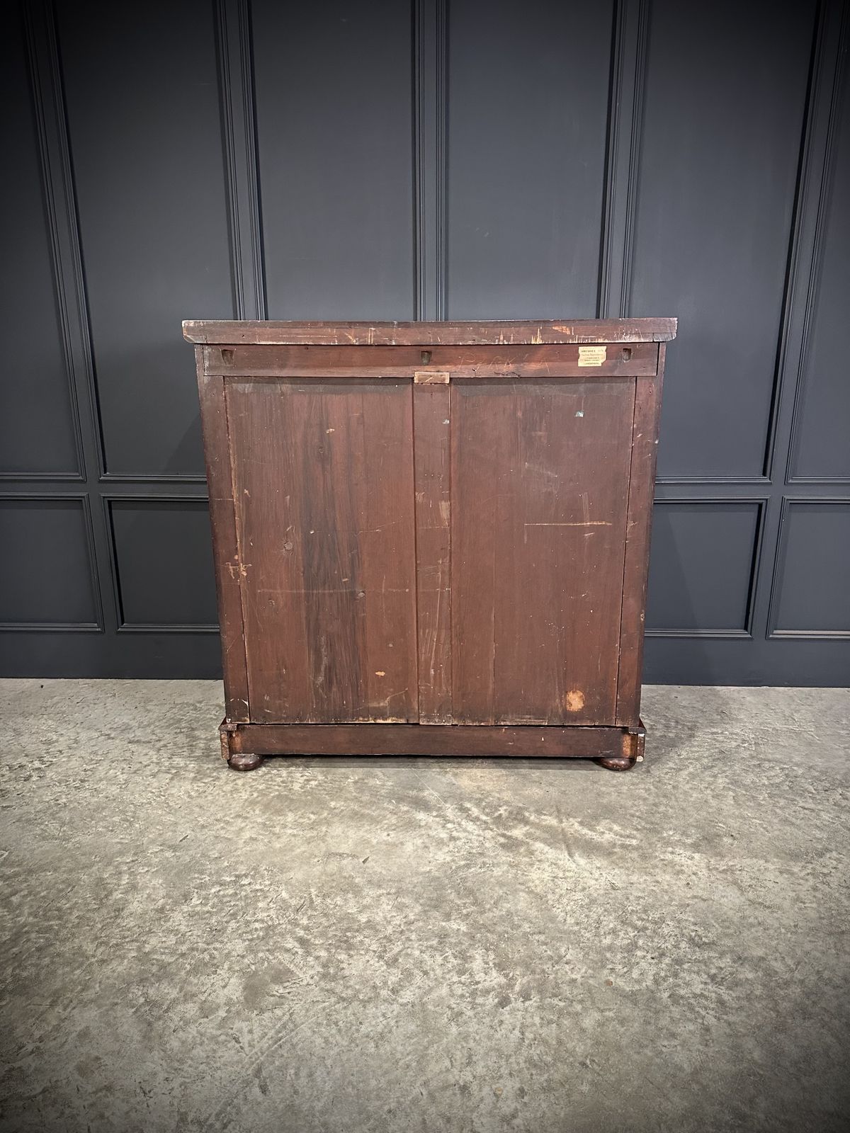 Furniture Large Victorian Flame Mahogany Chest Of Drawers photo