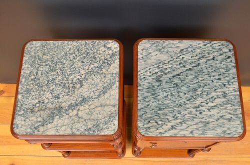 Pair Of French Satinwood Bedside Cabinets photo furniture