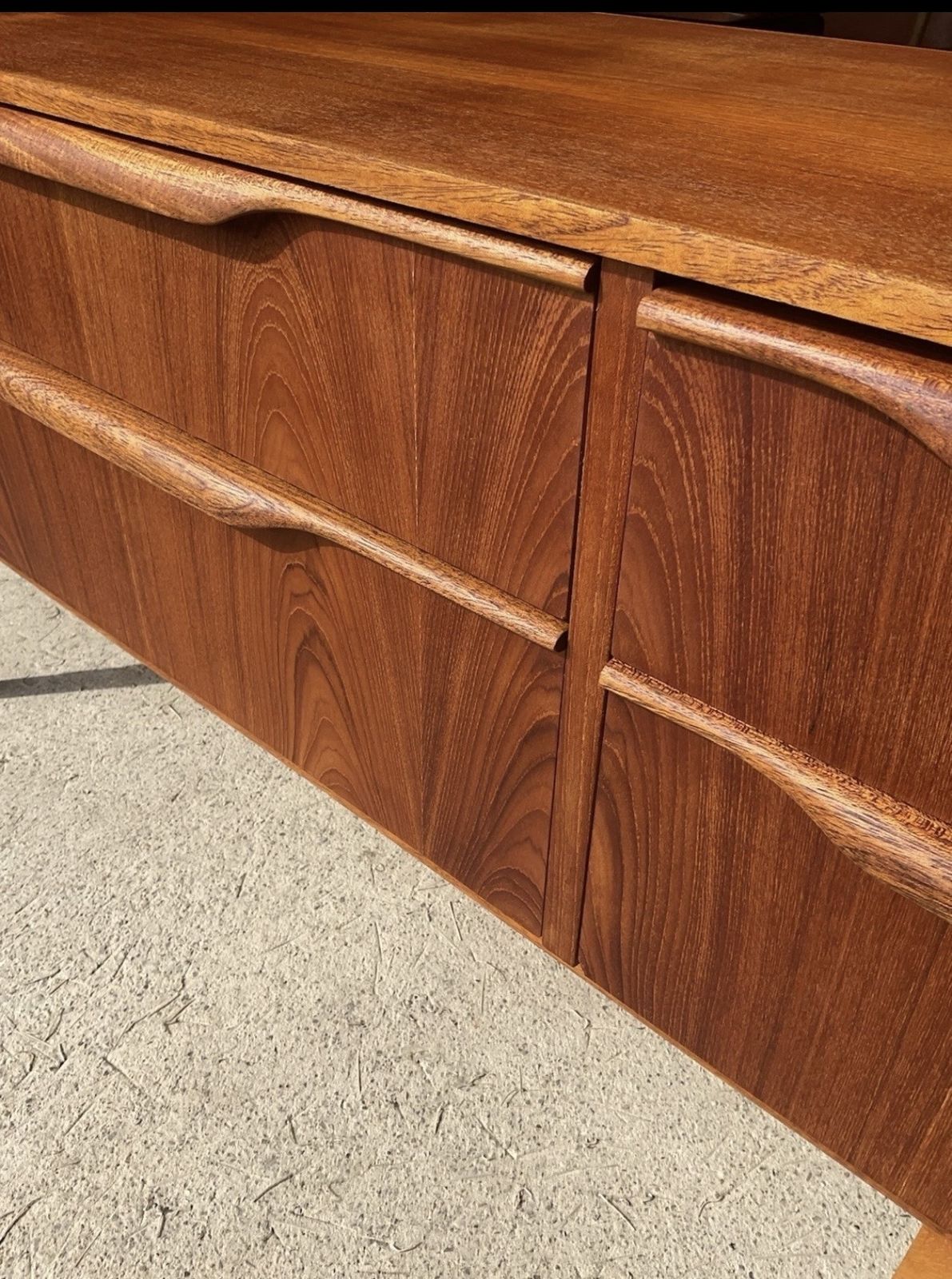 Mid Century Teak Sideboard With Drawers By Frank Guille For Austinsuite 1960s photo vinterior