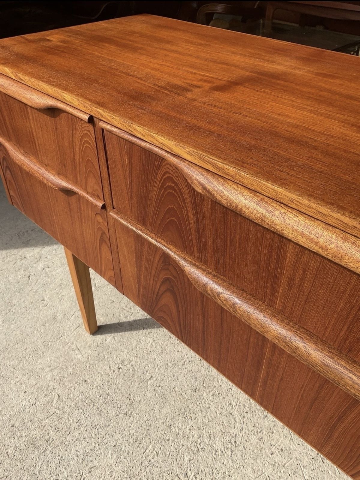 Mid Century Teak Sideboard With Drawers By Frank Guille For Austinsuite 1960s photo buy
