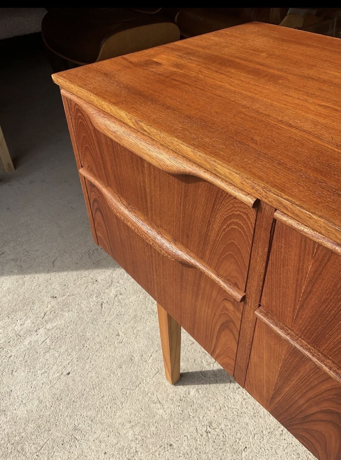 Mid Century Teak Sideboard With Drawers By Frank Guille For Austinsuite 1960s photo vintage