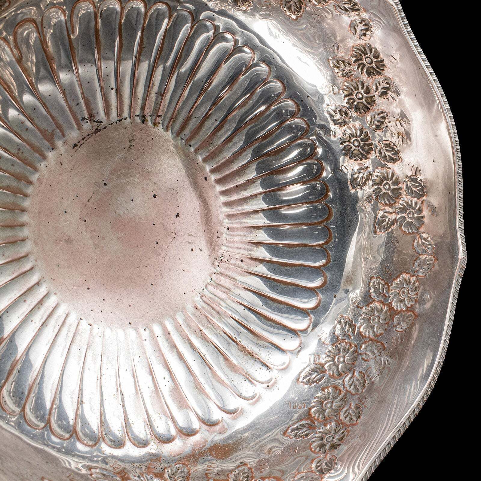 Vintage Punch Bowl, English, Silver Plate, Ice Dish, Cooler, Trophy, Art Deco photo buy