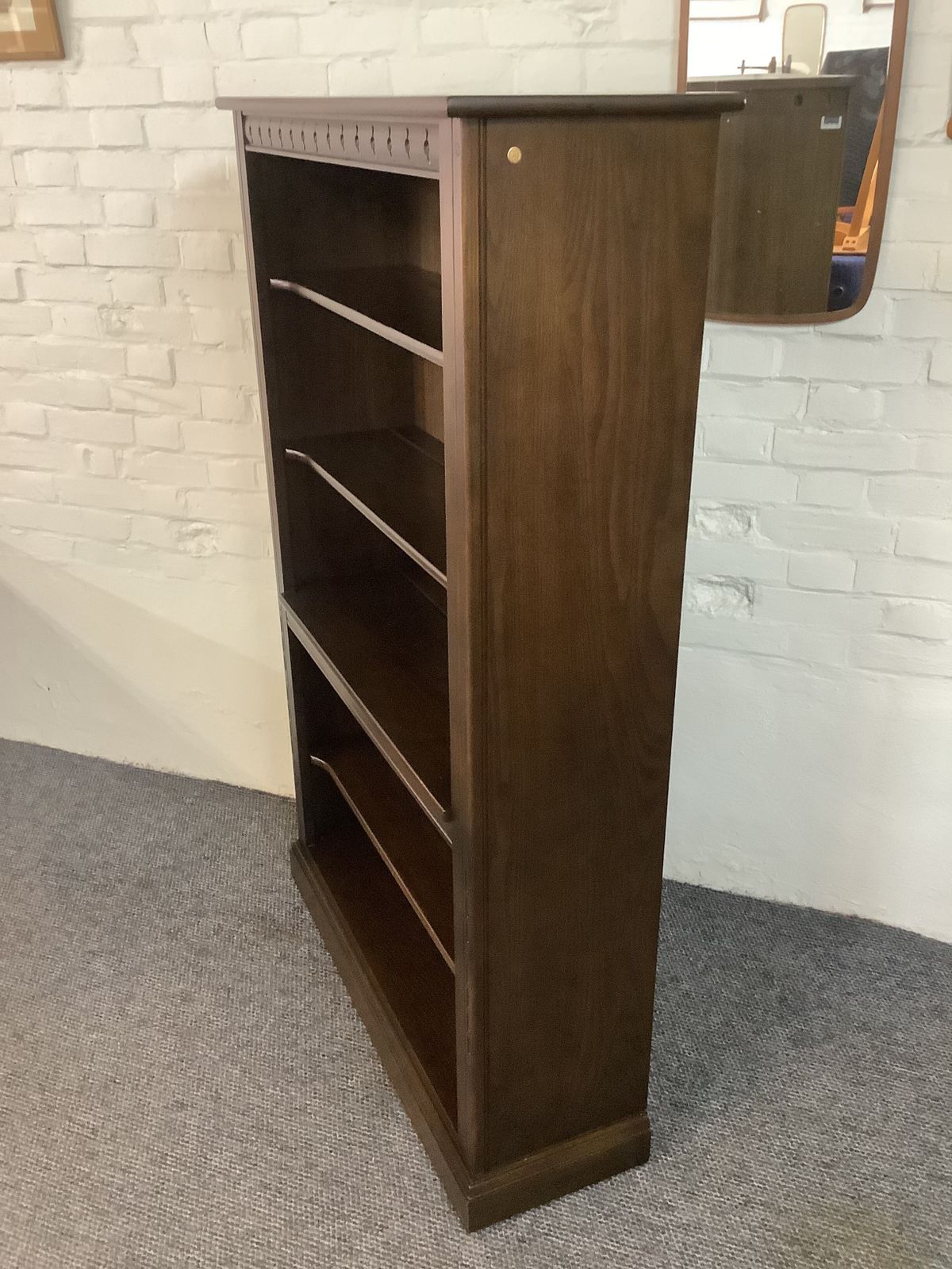 Ercol Mural Open Bookcase In Traditional Finish. photo buy