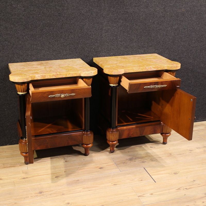 Pair Of 20th Century Italian Bedside Tables photo Furniture