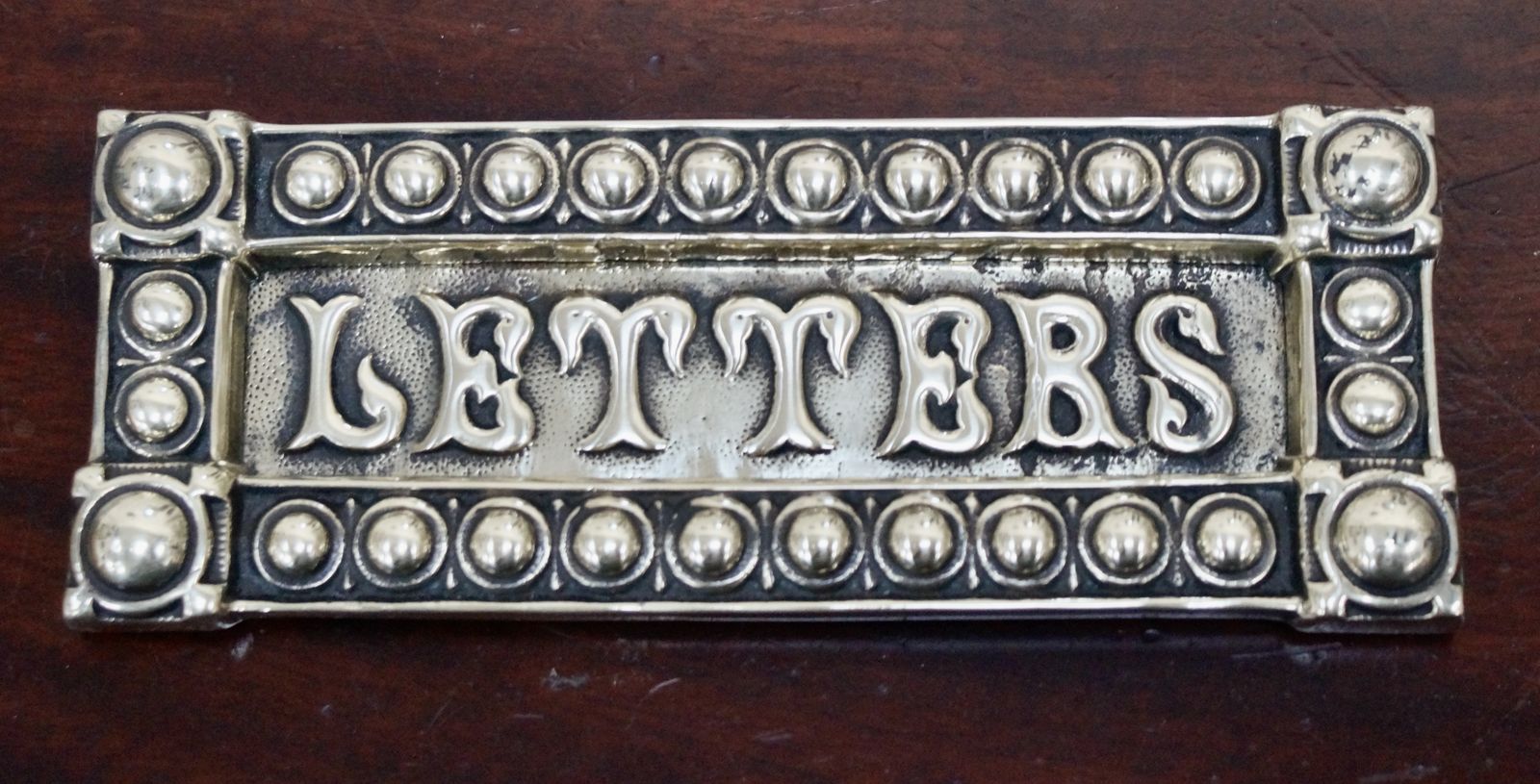 Victorian James Cartland & Sons Brass Letter Box