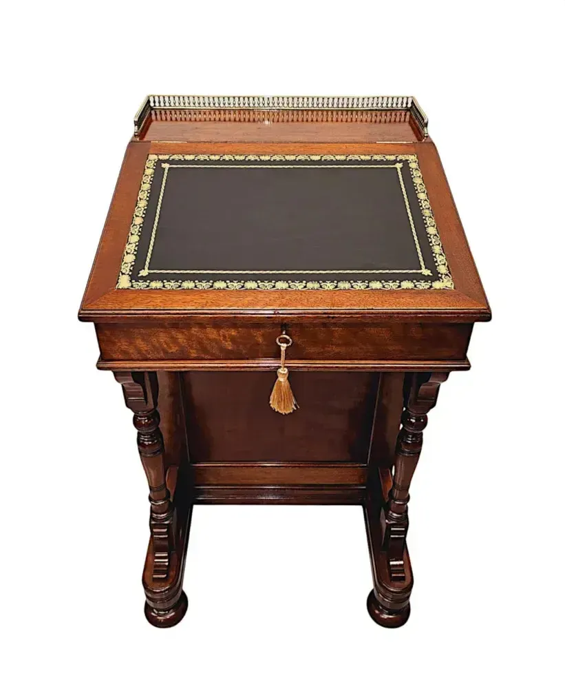 A Very Fine Fully Restored 19th Century Davenport Stamped 'Gillows Of Lancaster' photo for sale