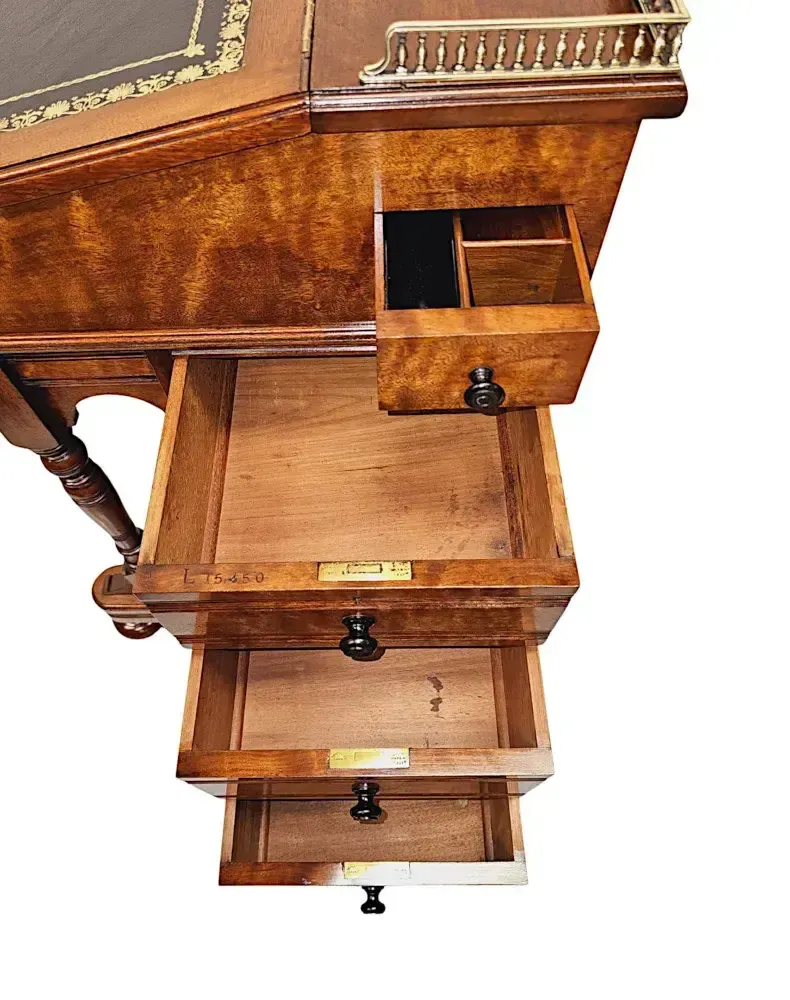 Furniture A Very Fine Fully Restored 19th Century Davenport Stamped 'Gillows Of Lancaster' photo