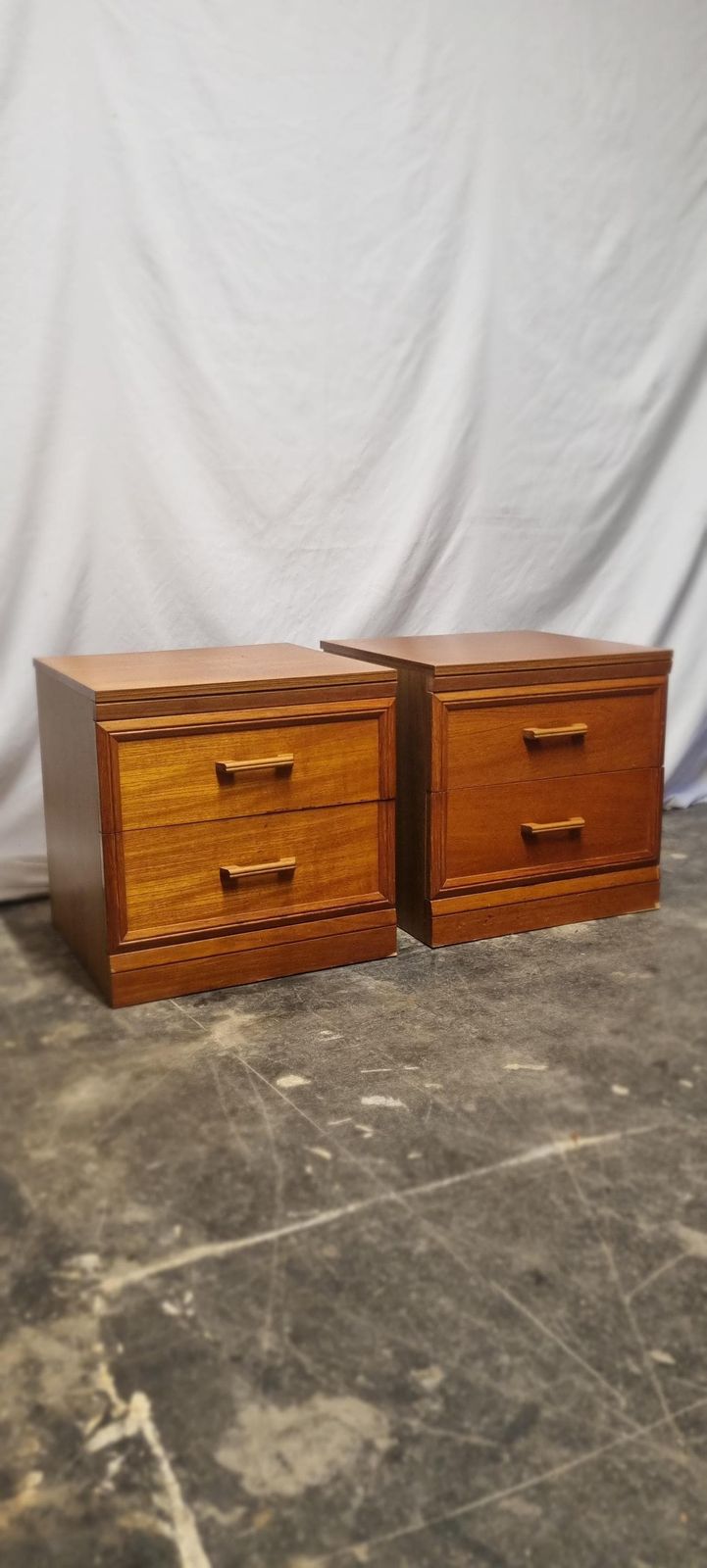 Pair Of Mid Century Bedside Cabinets/Chest Of Drawers. photo furniture