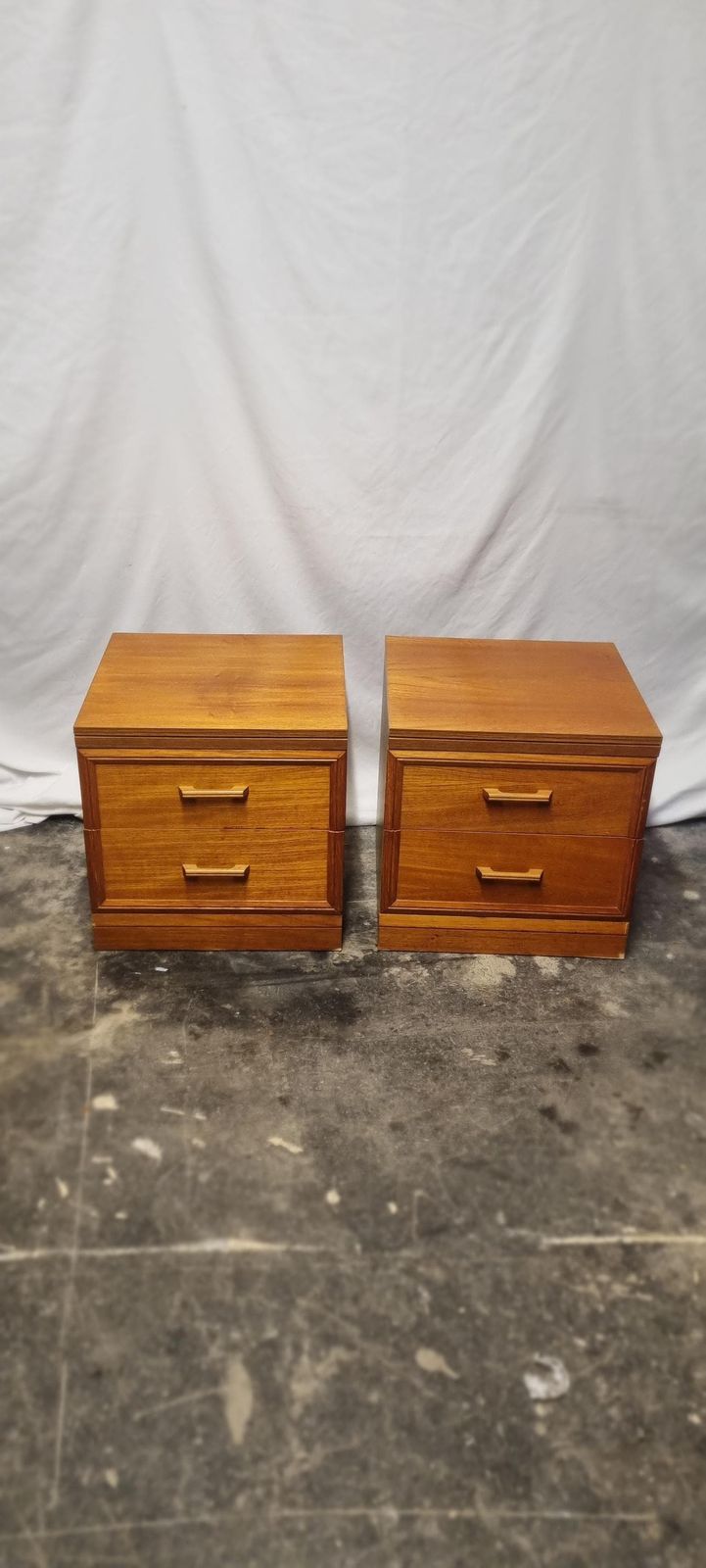 Pair Of Mid Century Bedside Cabinets/Chest Of Drawers. photo for sale