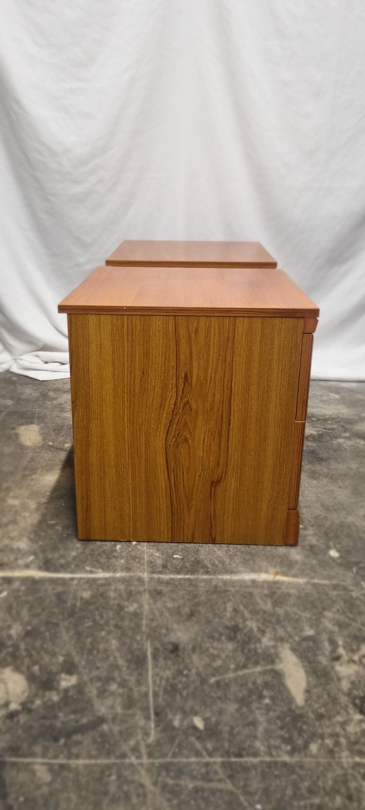 Pair Of Mid Century Bedside Cabinets/Chest Of Drawers. photo vintage