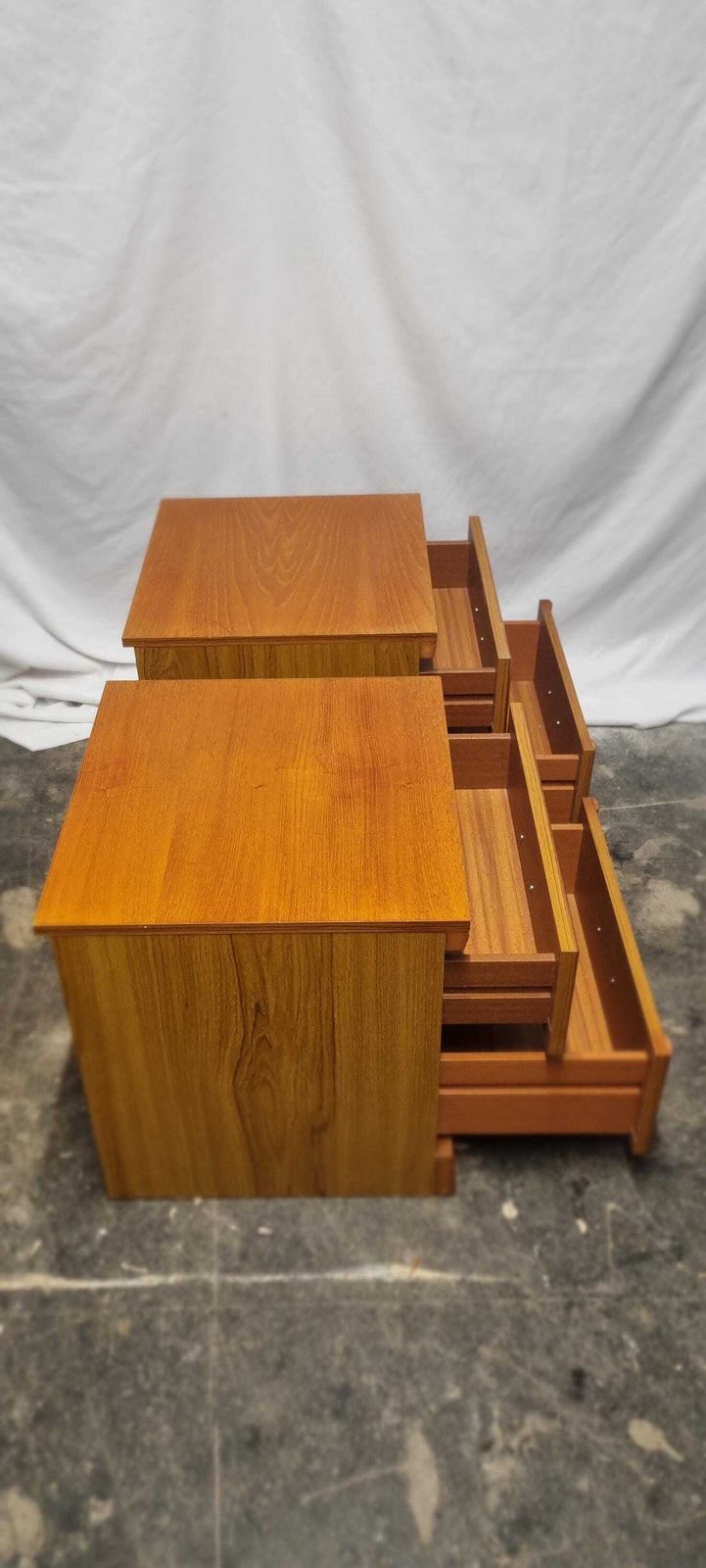 photo furniture Pair Of Mid Century Bedside Cabinets/Chest Of Drawers.