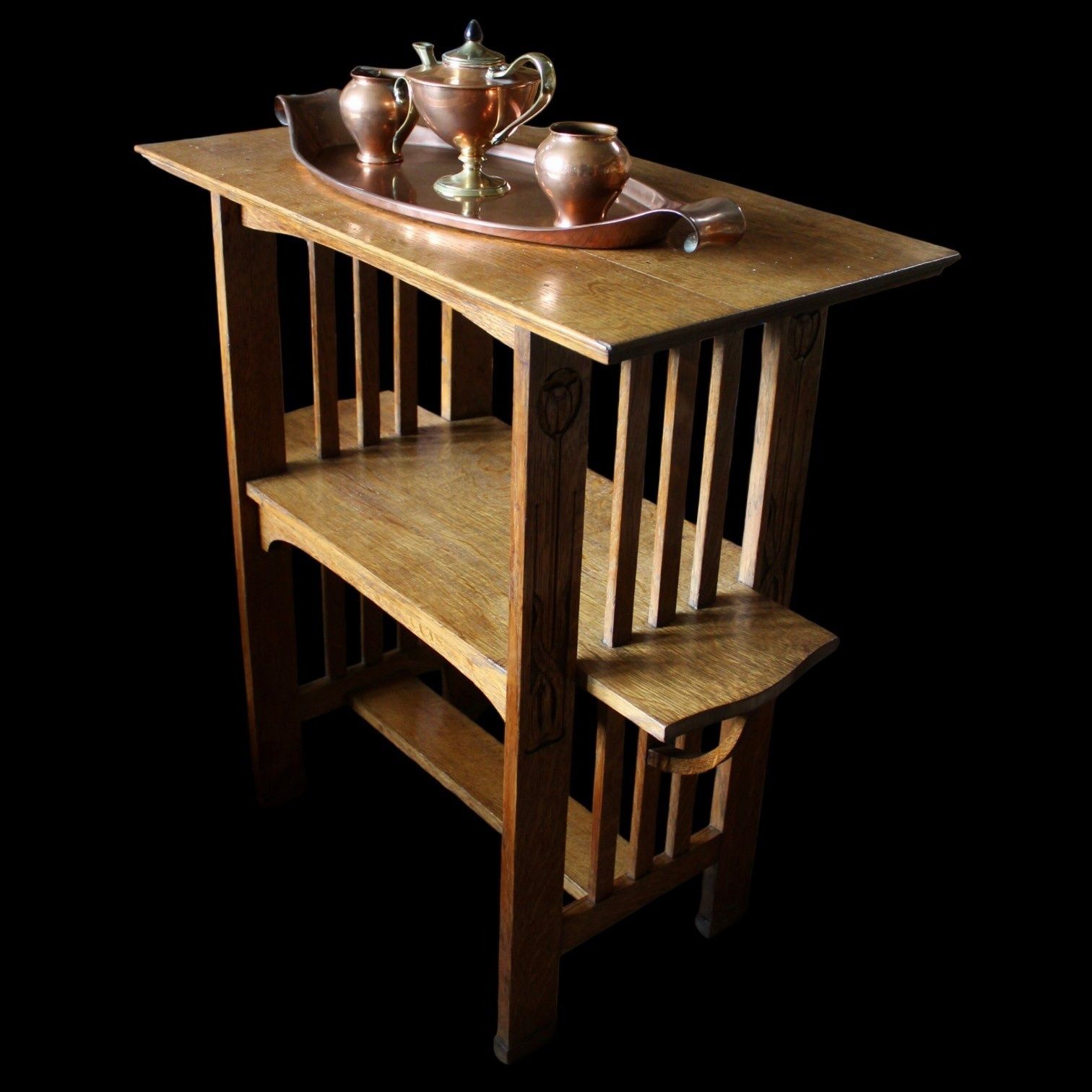 W.A.S Benson , Arts And Crafts, Copper Tea Set photo vinterior