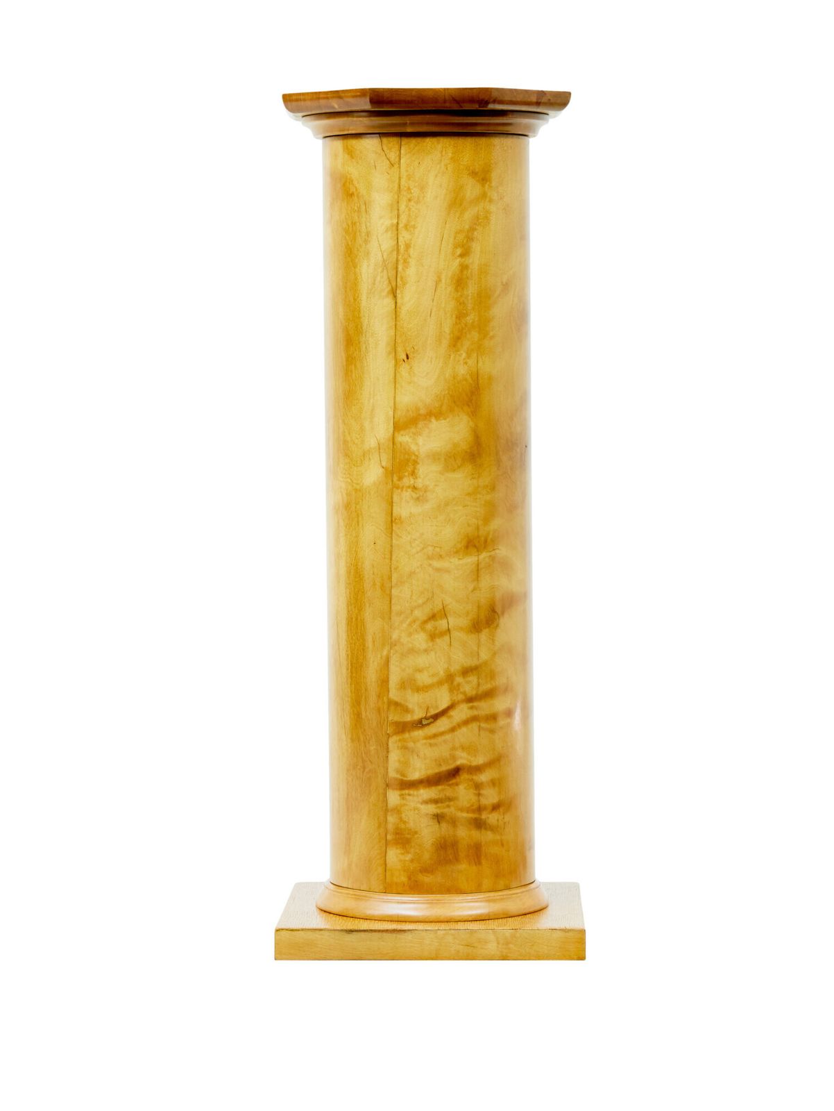 Early 20th Century Empire Revival Swedish Birch Pedestal photo vinterior