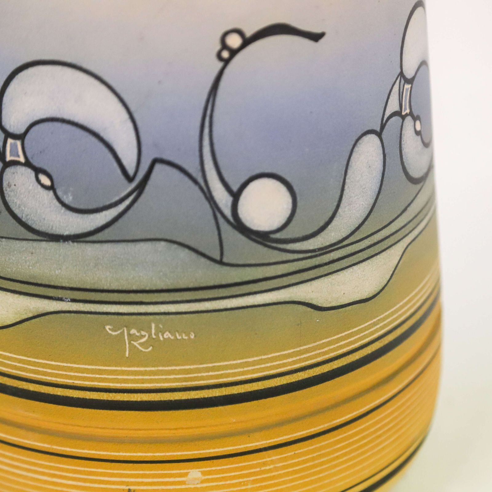photo furniture Mid‑Century Sicilian Floor Standing Studio Pottery Vase, Signed Robert Gagliani
