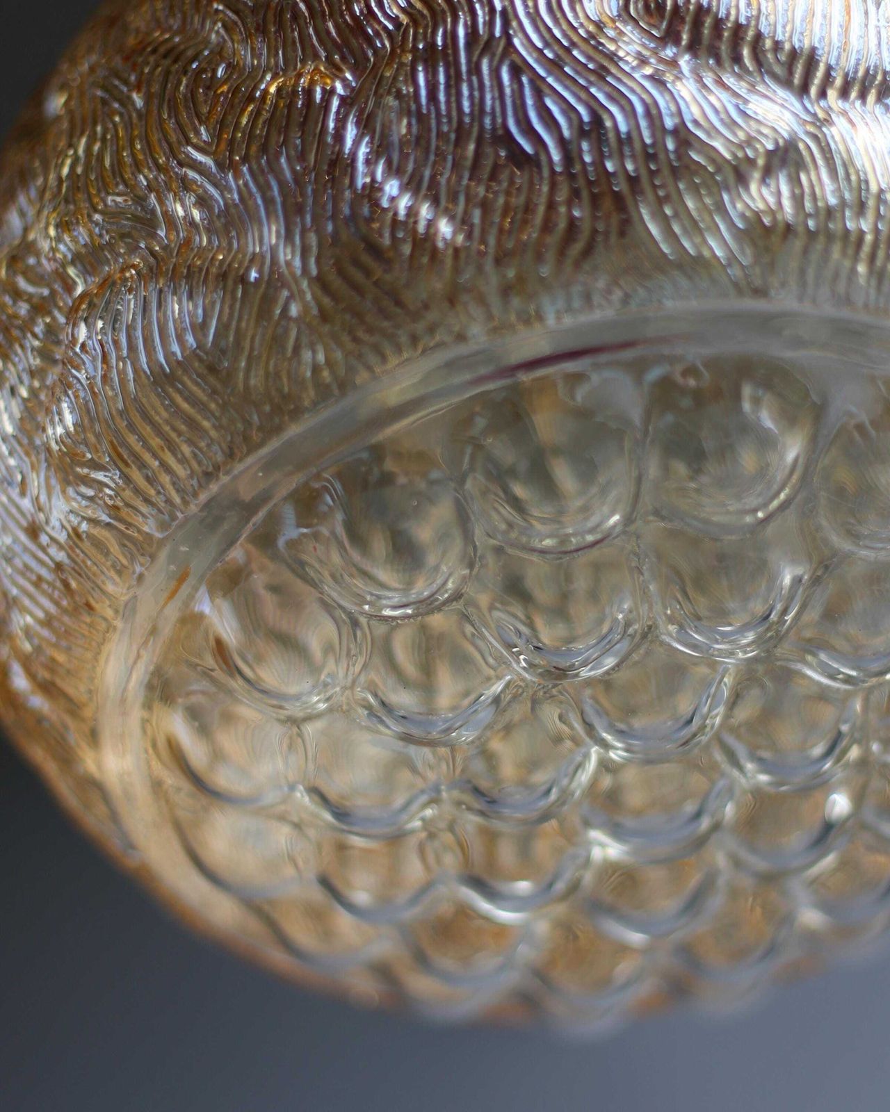 photo furniture Xl Modernist Amber Glass Pendant Lamp – Sijaj Hrastnik Mid Century Globe Light, Made In Yugoslavia, 70s Lamp