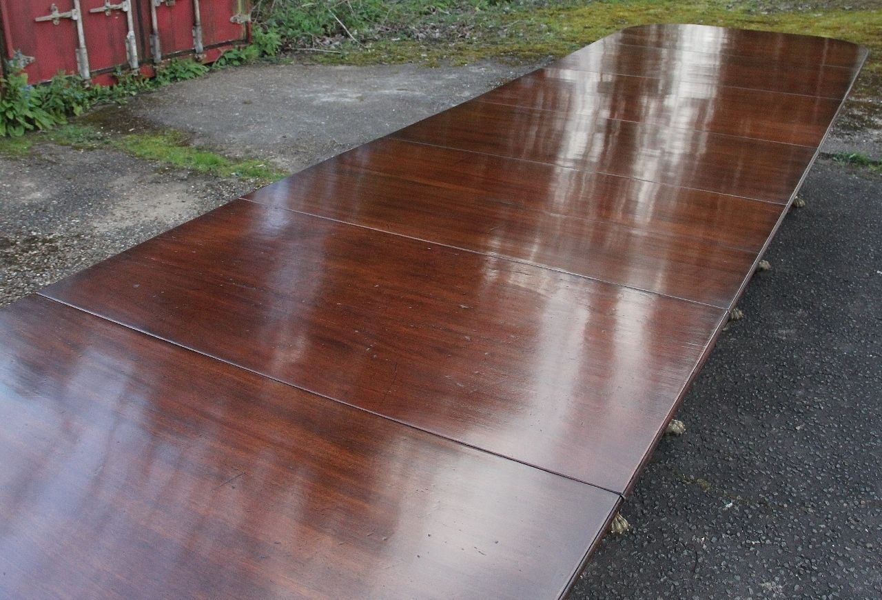A Large Early 20th Century Mahogany Four Pedestal Dining Table photo vinterior
