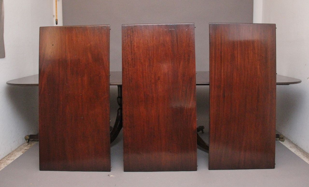 A Large Early 20th Century Mahogany Four Pedestal Dining Table photo vintage