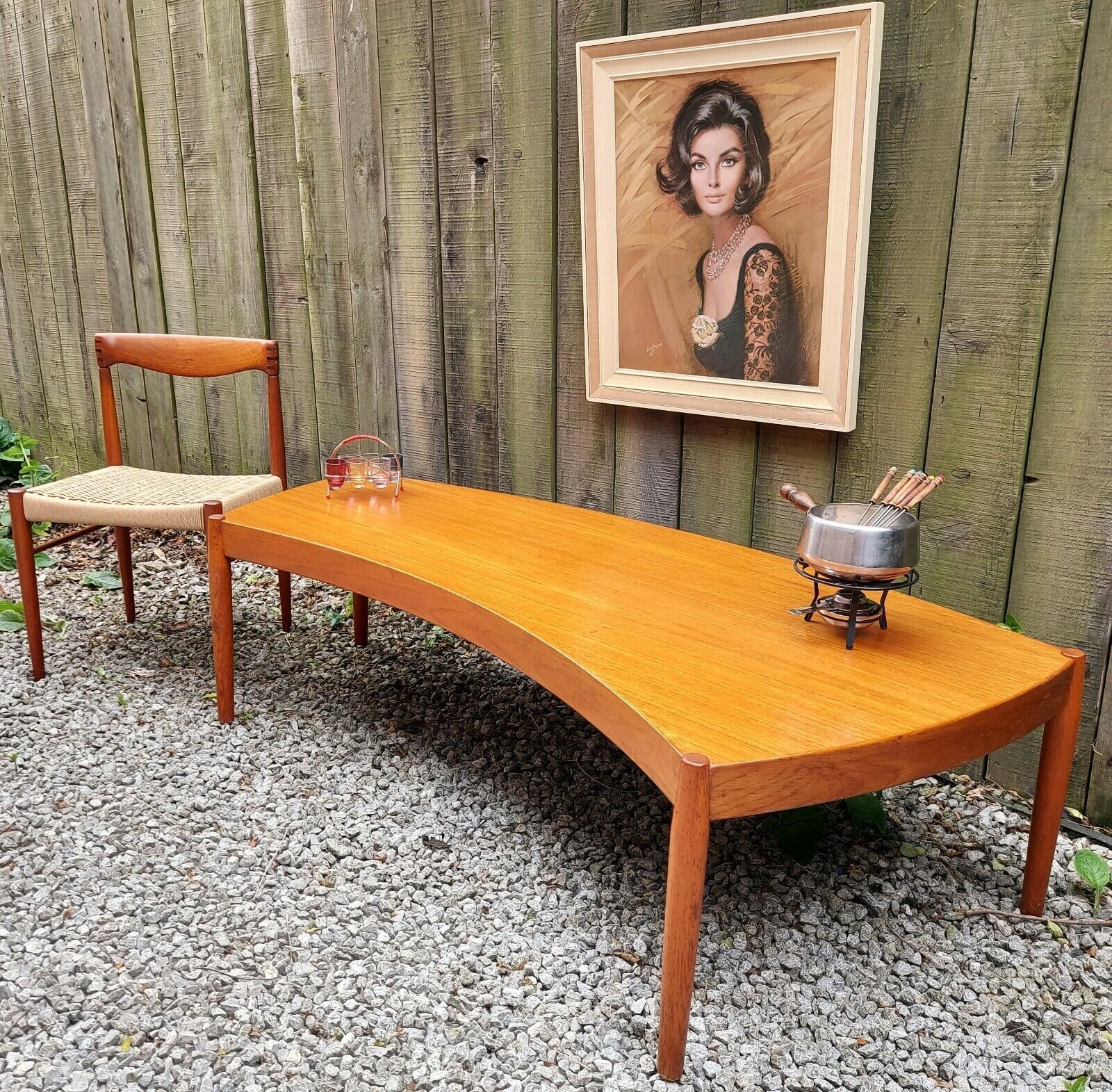 Mcm Johannes Andersen Large Coffee Table For Trensum Sweden 1960s