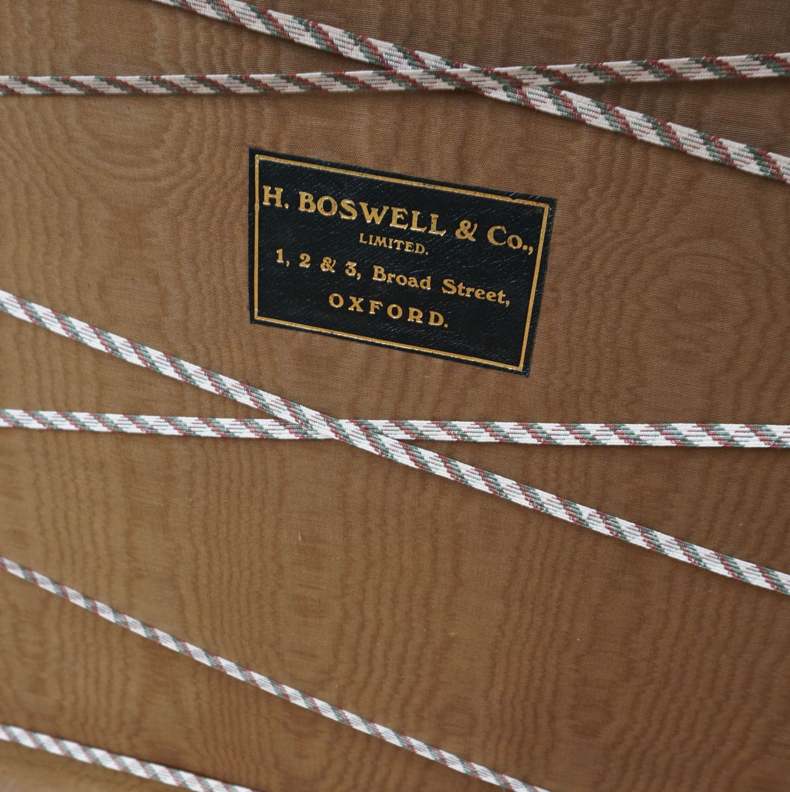photo for sale 1920s Bentwood Steamer Trunk With Travel Stickers To Use For Prop Or Theatre Dressing