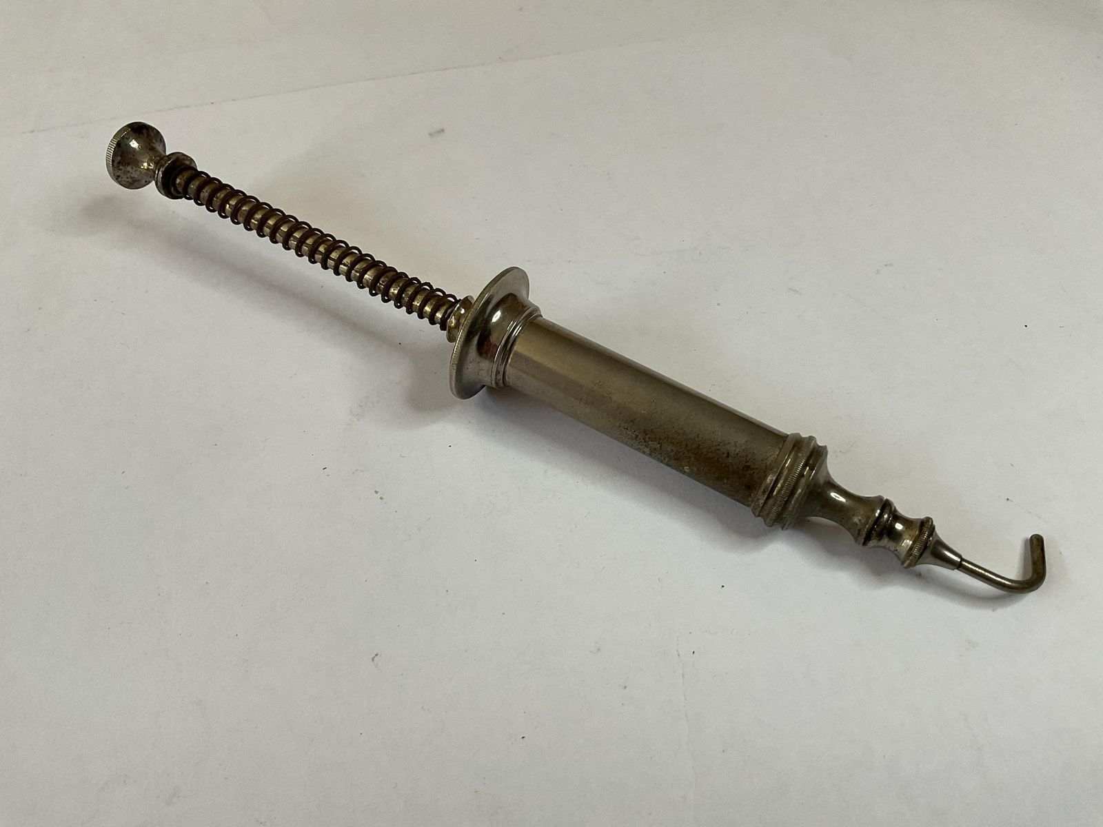Antique 1875 Claudius Ash & Sons "Self Filling" Dental Syringe – Rare Spiral Spring Model photo vintage