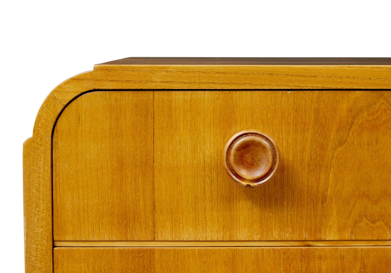 Mid Century Swedish Elm Chest Of Drawers photo Furniture