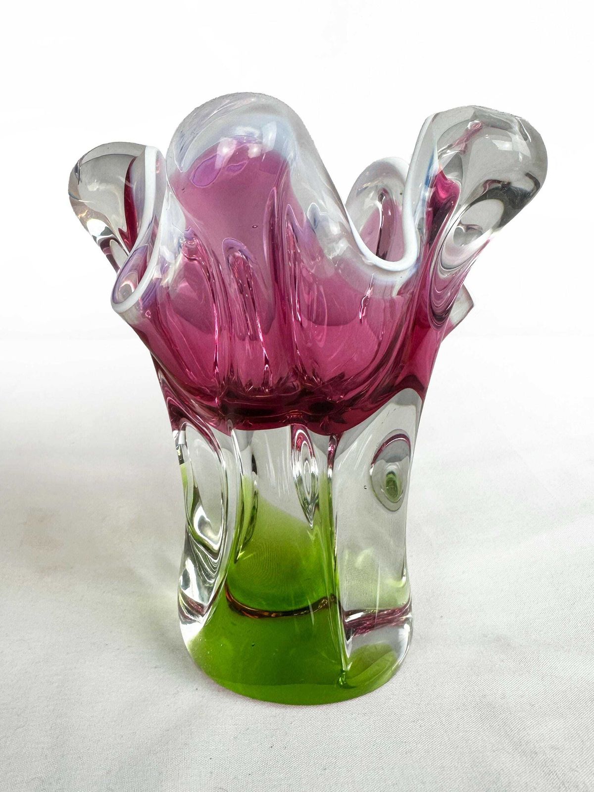 Josef Hospodka   Chřibská (Borske Sklo)   Mid Century Art Glass Vase Czech Republic 1960 1969 photo furniture