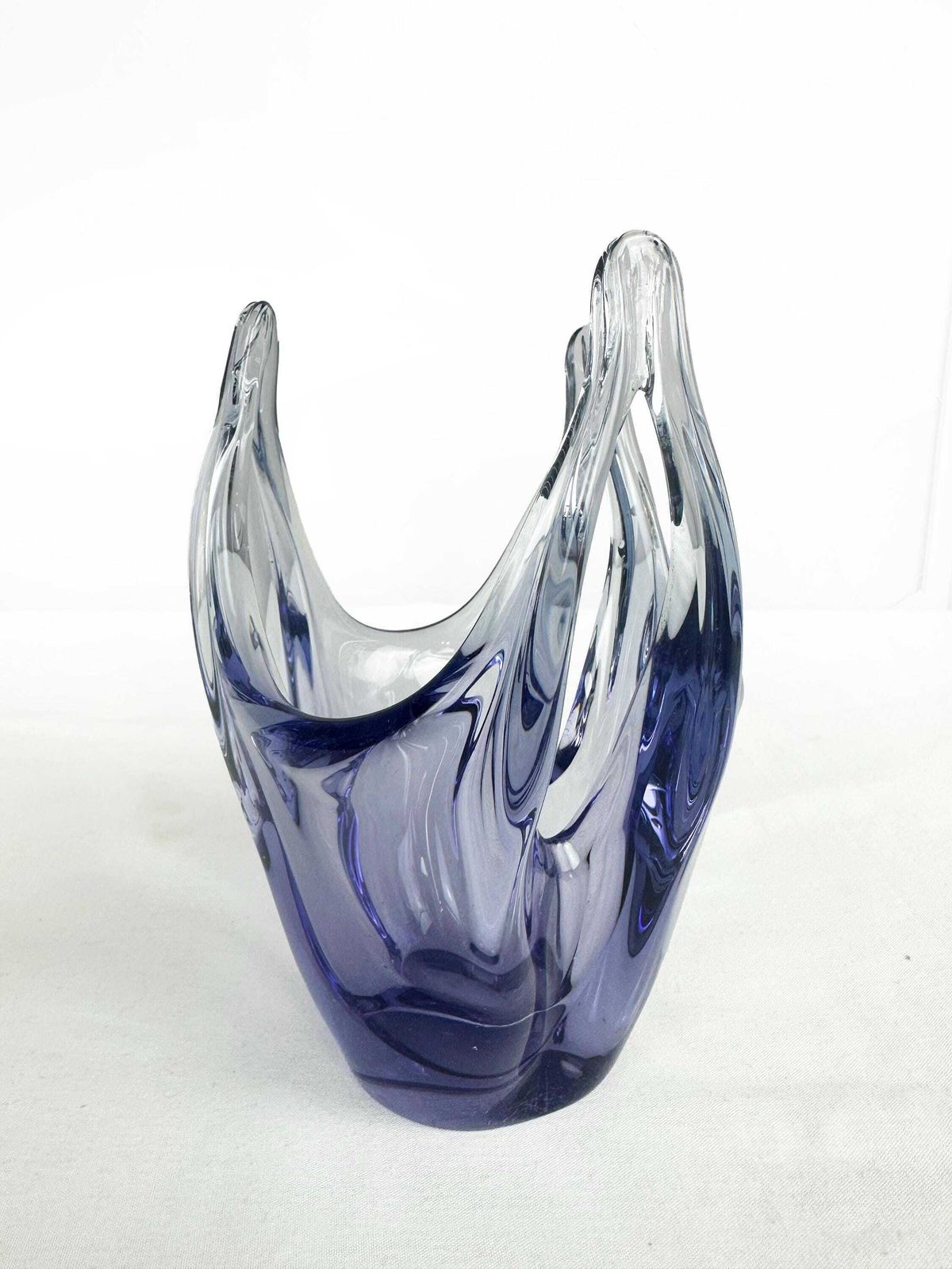 Mid Century Lilac Art Glass Vase/Bowl 1960 photo furniture