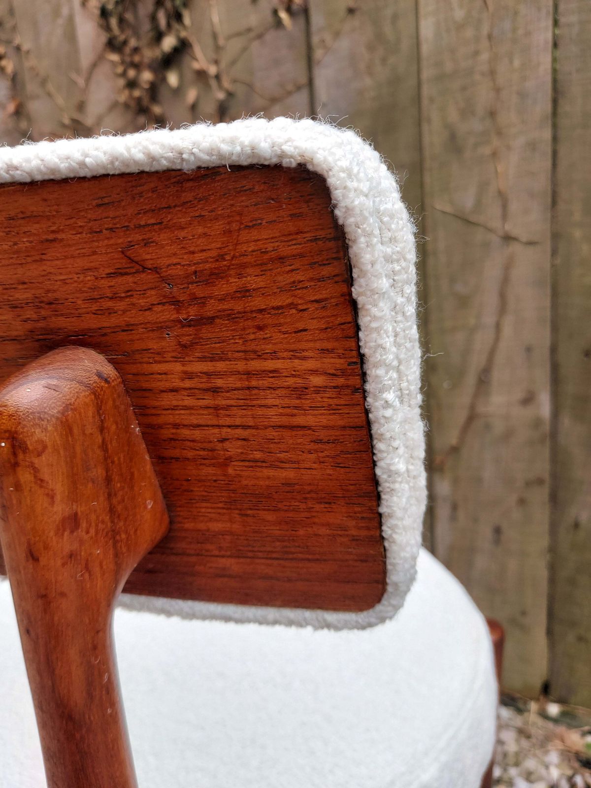 Furniture Mcm 4 G Plan Fresco Dining Chairs Ivory Boucle C photo