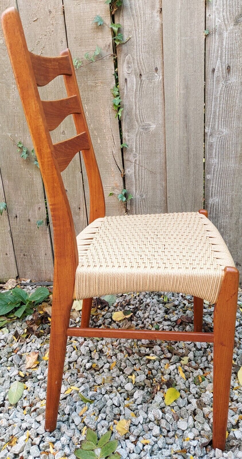 Mcm 2 Danish Chord Dining Chairs By Arne Wahl Iversen For Glyngøre Stolefabrik photo vinterior