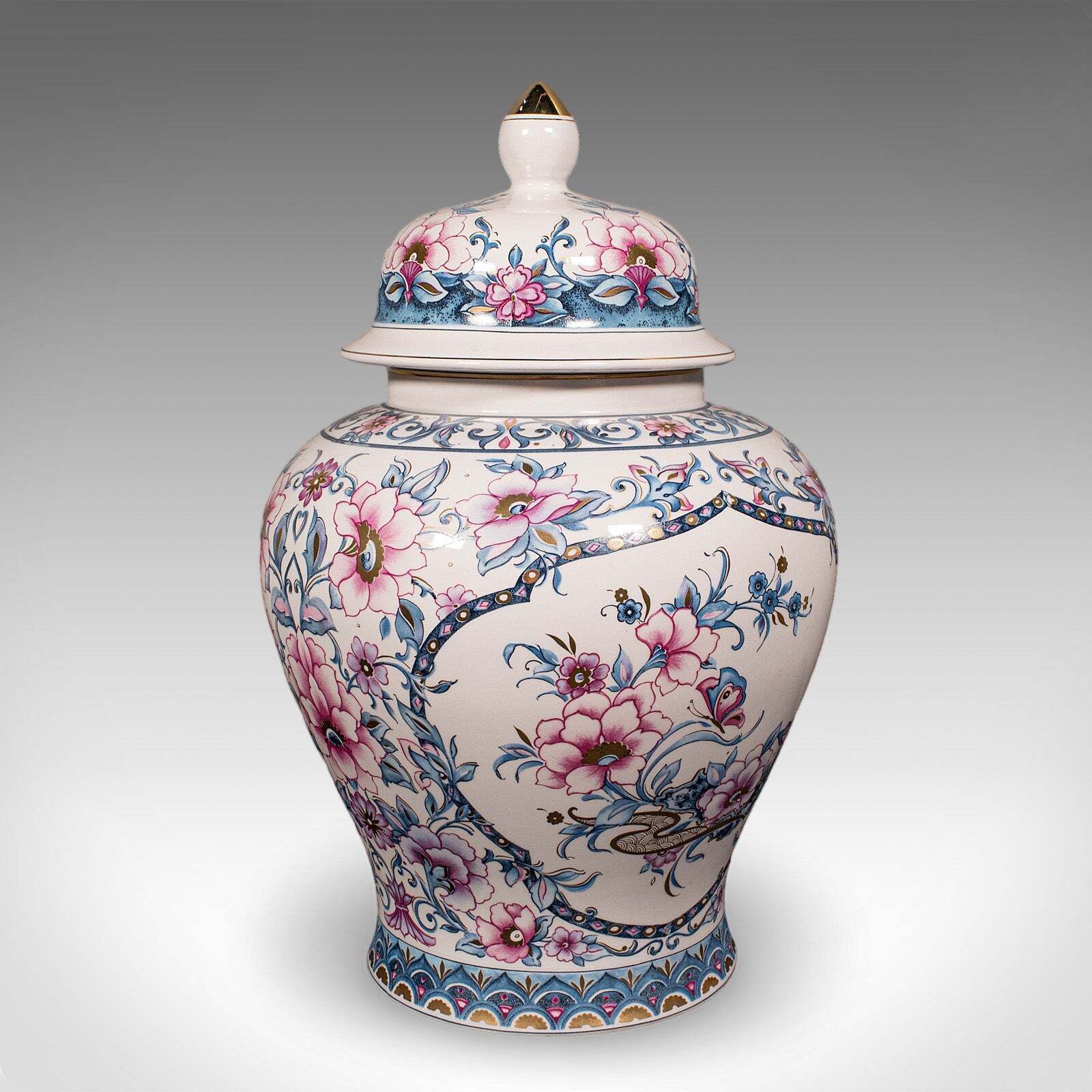 Pair Of Large Vintage Display Vases, Italian, Ceramic, Baluster Urn, Circa 1980 photo Home Decor