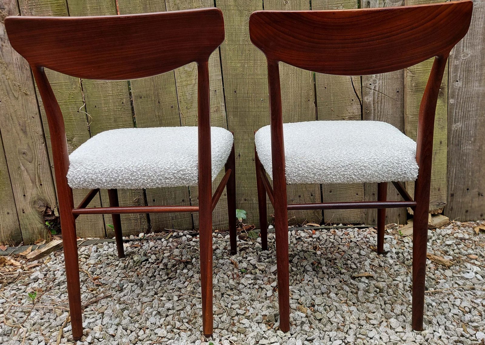 photo for sale Mcm 2 Dining Chairs By Gustav Herkströter For Lübke In The 1960s
