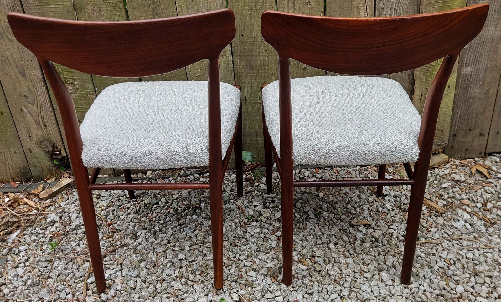 Furniture Mcm 2 Dining Chairs By Gustav Herkströter For Lübke In The 1960s photo