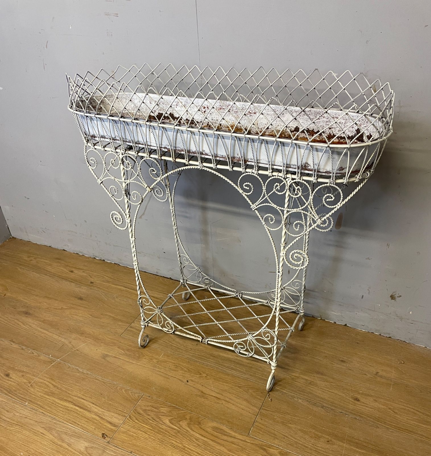 Edwardian Country House Wire Work Conservatory Plant Stand